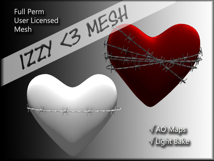 Izzy <3 Mesh - Barbed Wire Heart