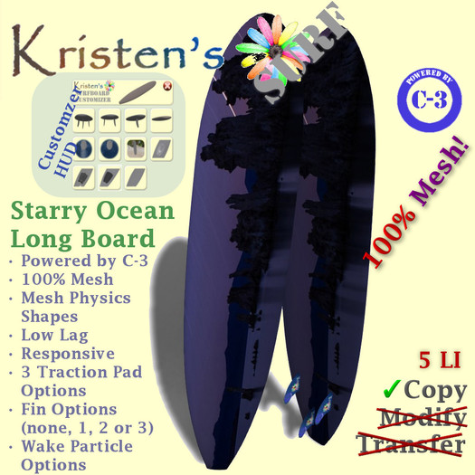 Kristen's @ - Longboard Starry Ocean