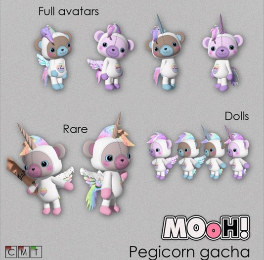 'MOoH! Pegasus bear doll purple'