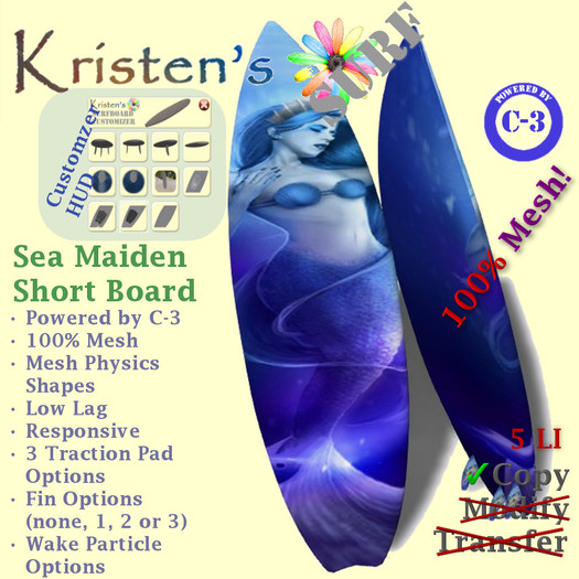 Kristen's @ - Shortboard Sea Maiden