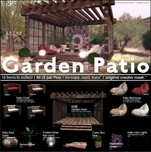 22769 - Patio Chair Shabby - COMMON