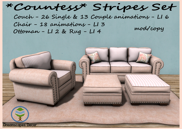 *Countess* Stripes Set - Dreamscapes Art Gallery BOX