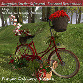 Flower Delivery bicycle By Snuggles Boxed