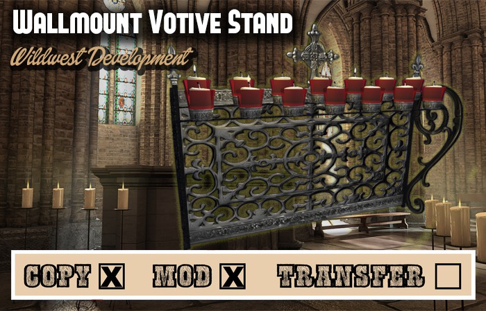 Wallmount Votive Stand