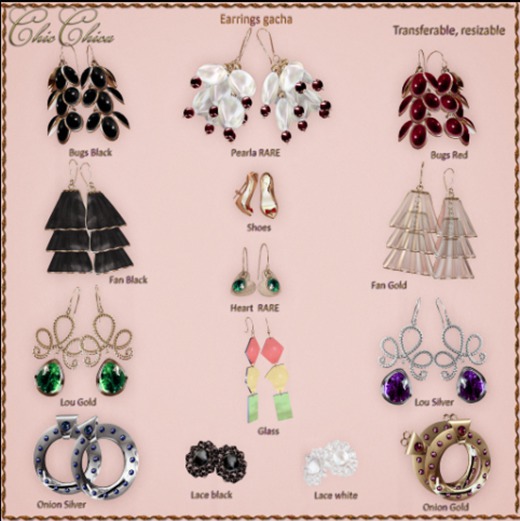 :::ChicChica::: Heart Earrings RARE