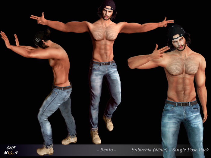 .::One Moon::. Suburbia (Male) Pose Pack