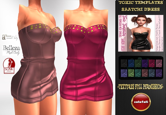 Toxic  - Saatchi Dress-textures full"WEAR ME"