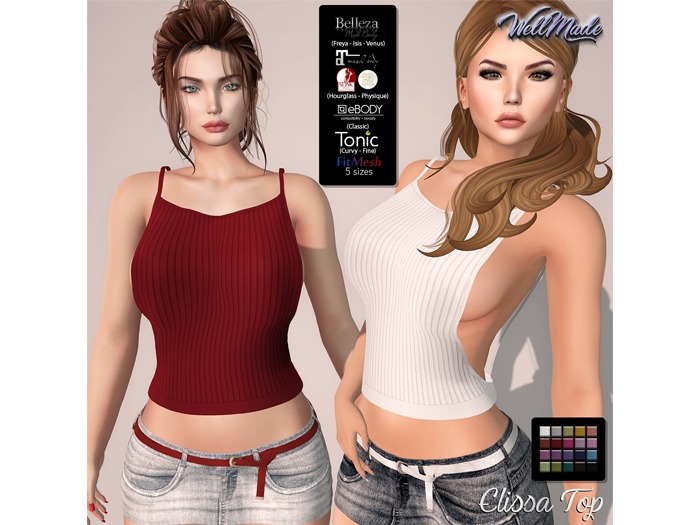 [WellMade] Elissa Top 