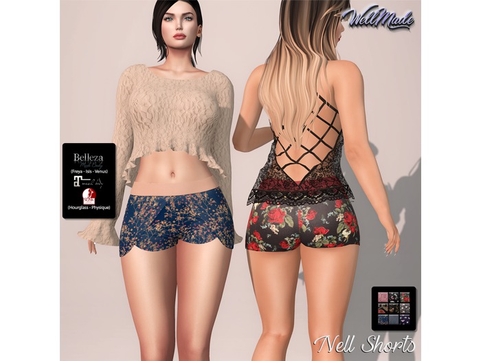[WellMade] Nell Shorts