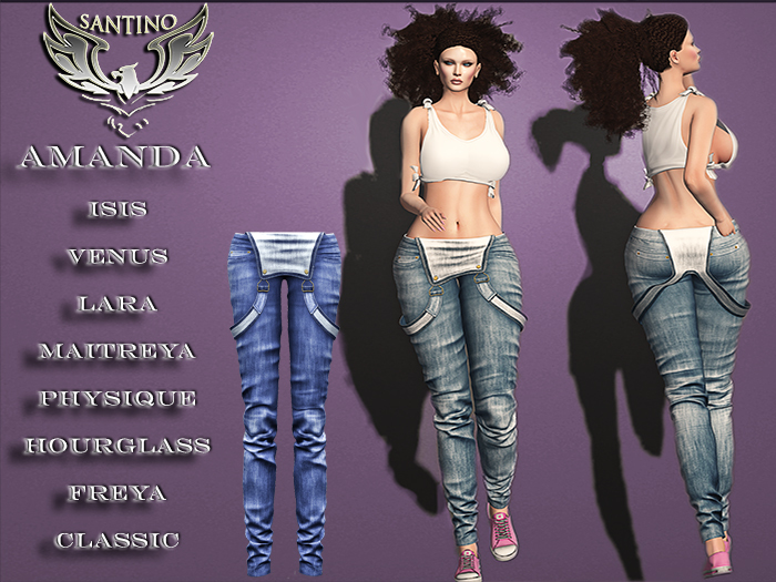 Santino Design-Jean Overall-Lightblue