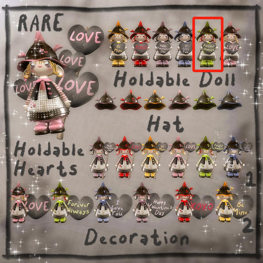 * Lil Valentine pixie * Green Holdable