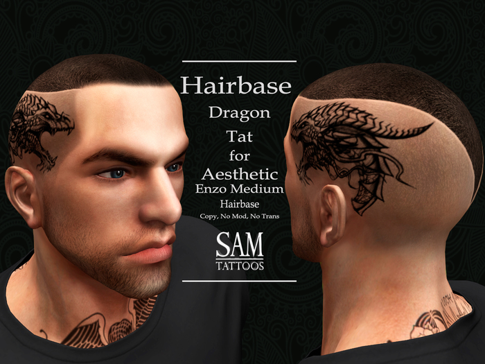 [SAM TATTOOS] HAIRBASE AESTHETIC ENZO MEDIUM DRAGON TAT