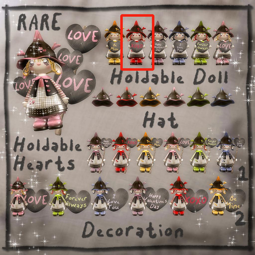 * Lil Valentine pixie * Red Holdable