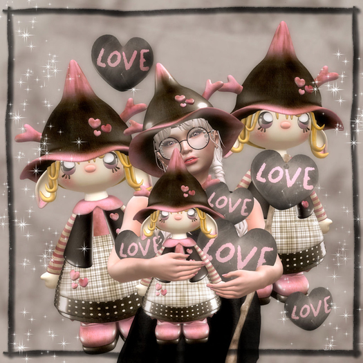 * Lil Valentine pixie * Holdable Hearts RARE