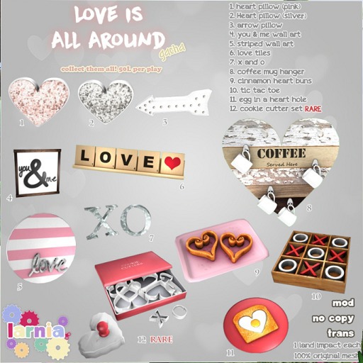 ~*larnia*~ love is all around - striped wall art
