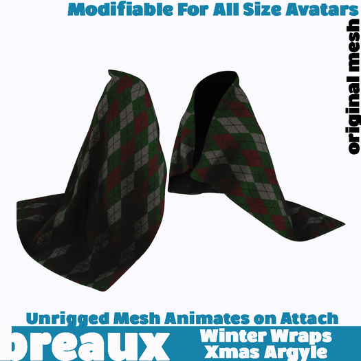 Winter Blankie Wraps Blankets Xmas Argyle