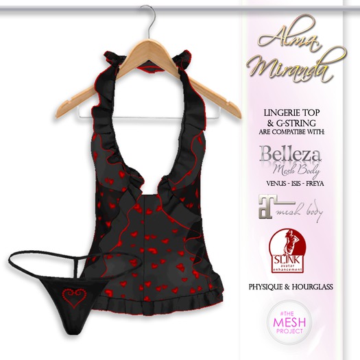 .: AlmaMiranda :. 2 Piece Valentine Lacy Set