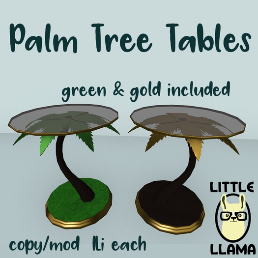 Little Llama - Palm Tree Tables