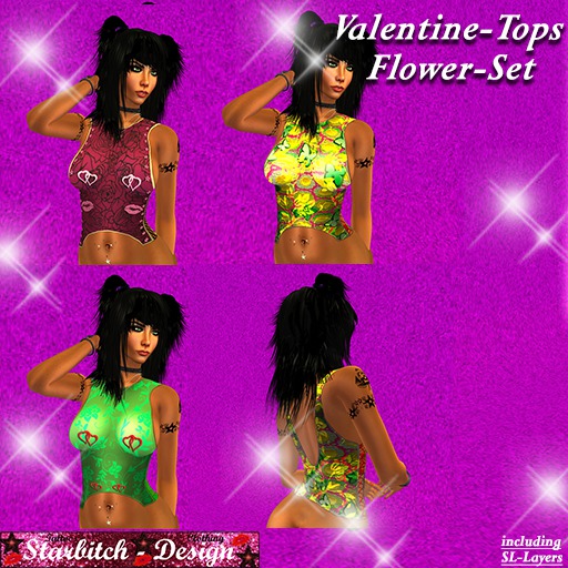 Valentine-Tops Flower-Set (including Omega-Applier)