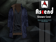 //Ascend// Shawn Long Coat - Denim Navy [ADD ME]