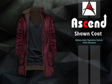 //Ascend// Shawn Long Coat - Tweed Merlot