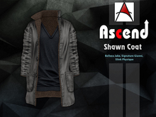 //Ascend// Shawn Long Coat - Plain Gray