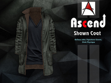 //Ascend// Shawn Long Coat - Plain Rhino