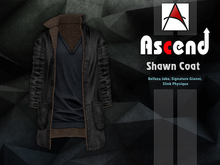 //Ascend// Shawn Long Coat - Denim Black