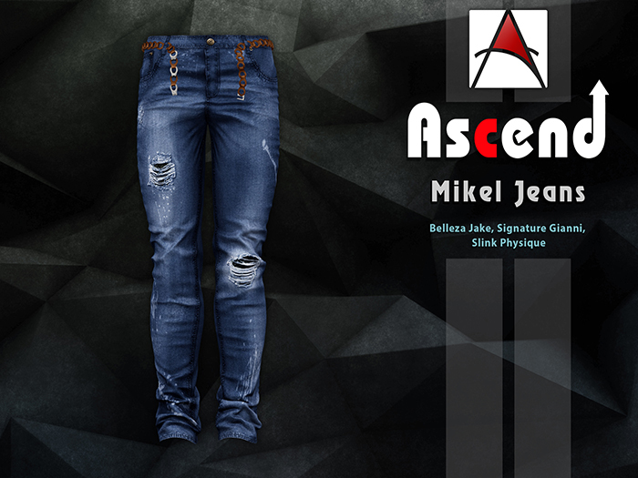//Ascend// Mikel Jeans - Ripped Blue