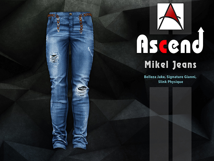 //Ascend// Mikel Jeans - Ripped Light Blue [ADD ME]