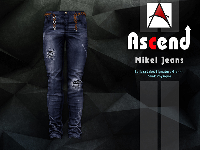 //Ascend// Mikel Jeans - Ripped Navy