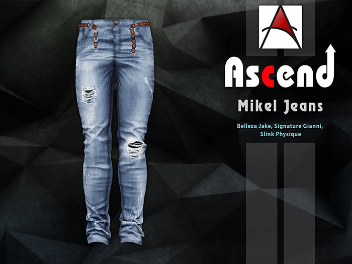 //Ascend// Mikel Jeans - Ripped Sky Blue [ADD ME]