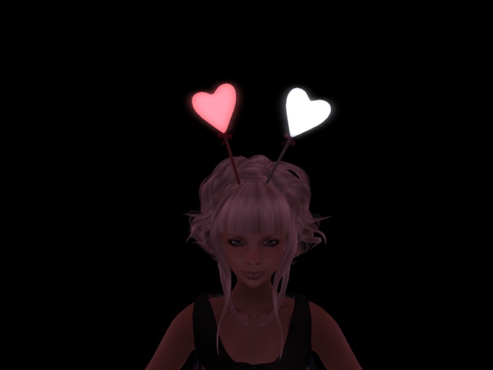 Headband heart flashing