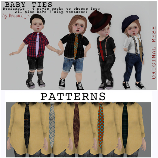 Neck Ties Boxed Set ~ Patterned ~ Breaux Jr. (ADD ME TO UNPACK)