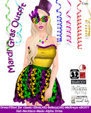 Female Mardi Gras Outfit - [Artemis-Mini Dress]1