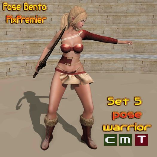 #Pp - Set Fantasy Warrior- Pose Bento