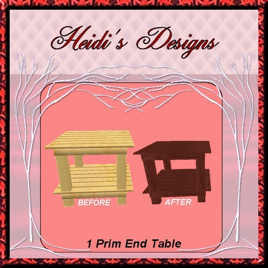 1 prim end table
