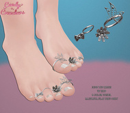 Candy Crunchers - Jode Toe Rings w/ HUD - Maitreya Flat Feet