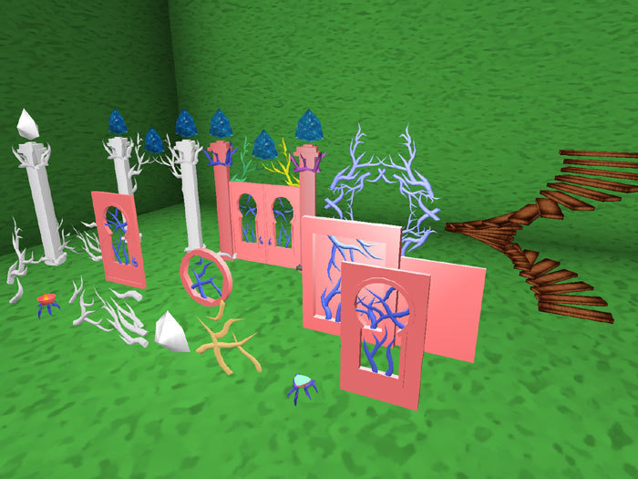 Full perm. Set of mesh building elements - Forest Fairy House