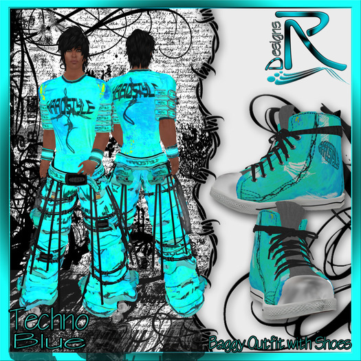 Techno men blue with Shoes - Ronjas RDesignS Collection by Ronja Pera (Retail Box)