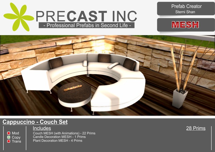 Cappuccino Lounge - Couch Set