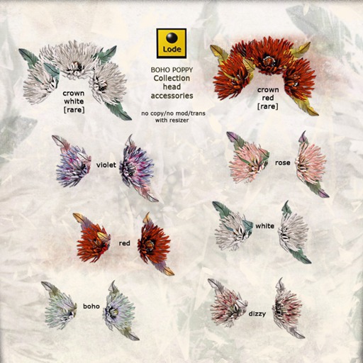 *LODE* Head Accessory - Boho Poppy [rose]