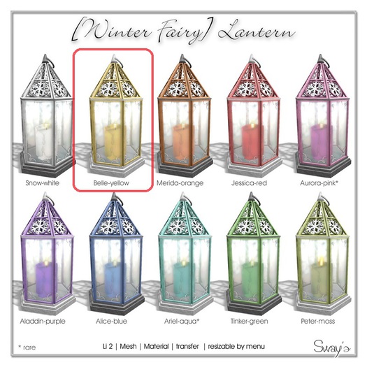 Sway's [Winter Fairy] Lantern / Belle-yellow
