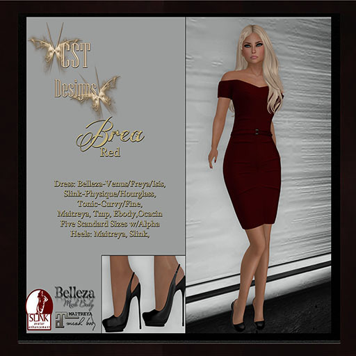 !CST Designs Brea Red Dress And Heels Vendor