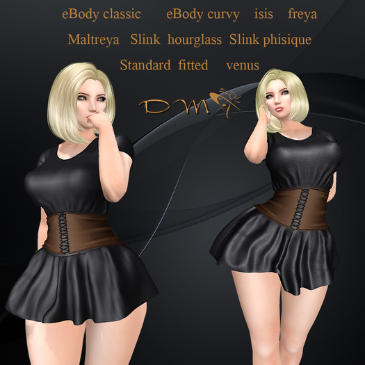 DM Design Eliza  Dress Black