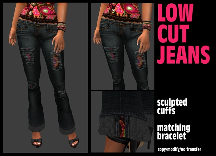 .:ROXY CLOTHING:. folk low cut jeans