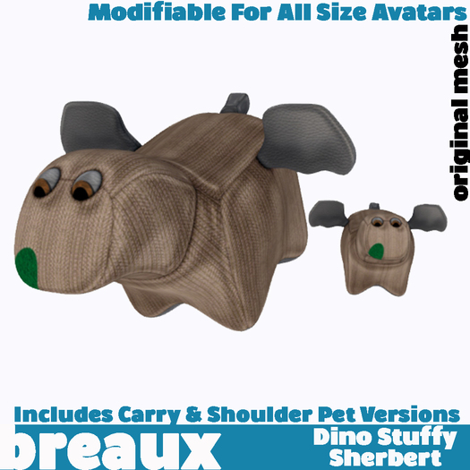 Dino Stuffies - Sherbert - Breaux Jr.