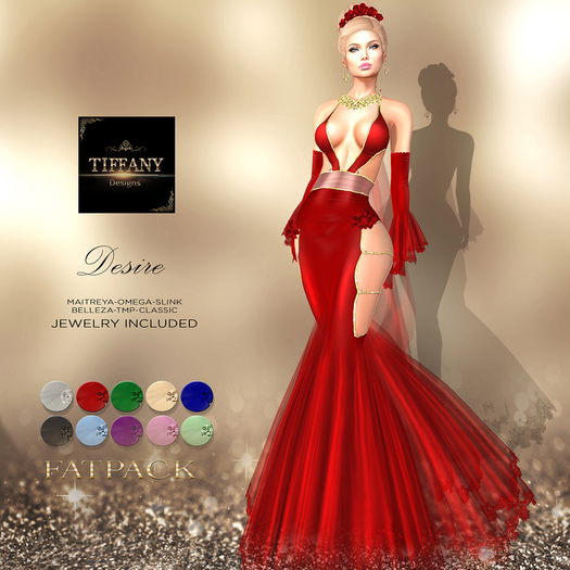 ::TD:: Desire Gown with Appliers ~ FATPACK