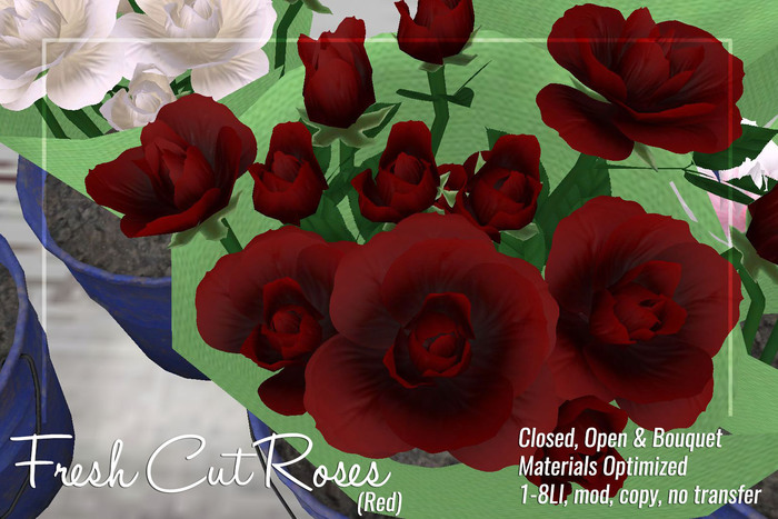 [ Organica ] Fresh Cut Roses (Red)