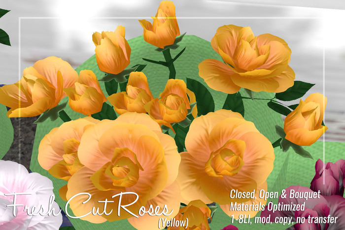 [ Organica ] Fresh Cut Roses (Yellow)